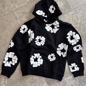 Black and White Floral Men's Sweater